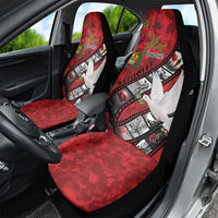 Personalised Tonga ANZAC 1915-2026 Filmstrip Car Seat Cover Lest We Forget 25 April LT9 - Polynesian Pride