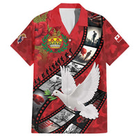 Personalised Tonga ANZAC 1915-2026 Filmstrip Family Matching Long Sleeve Bodycon Dress and Hawaiian Shirt Lest We Forget 25 April