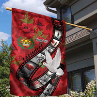 Personalised Tonga ANZAC 1915-2026 Filmstrip Garden Flag Lest We Forget 25 April LT9 - Polynesian Pride