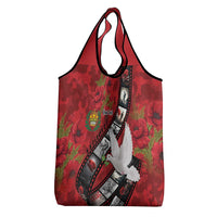 Personalised Tonga ANZAC 1915-2026 Filmstrip Grocery Bag Lest We Forget 25 April LT9 - Polynesian Pride