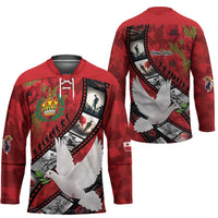 Personalised Tonga ANZAC 1915-2026 Filmstrip Hockey Jersey Lest We Forget 25 April LT9 - Polynesian Pride