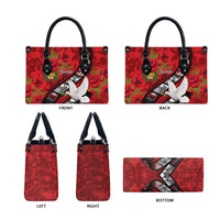 Personalised Tonga ANZAC 1915-2026 Filmstrip Leather Bag Lest We Forget 25 April LT9 - Polynesian Pride