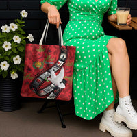 Personalised Tonga ANZAC 1915-2026 Filmstrip Tote Bag Lest We Forget 25 April LT9 - Polynesian Pride