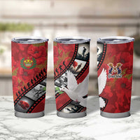 Personalised Tonga ANZAC 1915-2026 Filmstrip Tumbler Cup Lest We Forget 25 April LT9 - Polynesian Pride