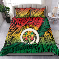 Personalised Vanuatu Yumi 44th Indipendens Dei Bedding Set Vanuatuan Broad Tusk with Polynesian Tribal LT9 - Polynesian Pride