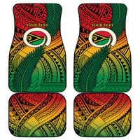 Personalised Vanuatu Yumi 44th Indipendens Dei Car Mats Vanuatuan Broad Tusk with Polynesian Tribal LT9 - Polynesian Pride