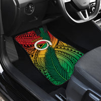 Personalised Vanuatu Yumi 44th Indipendens Dei Car Mats Vanuatuan Broad Tusk with Polynesian Tribal LT9 - Polynesian Pride