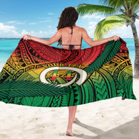 Personalised Vanuatu Yumi 44th Indipendens Dei Sarong Vanuatuan Broad Tusk with Polynesian Tribal