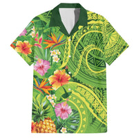 Polynesian Tribal Flower Tattoo Hawaiian Shirt Special Lime Green Vibe LT9 Lime Green - Polynesian Pride