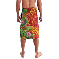 Polynesian Tribal Flower Tattoo Lavalava Special Vermilion Vibe LT9 - Polynesian Pride