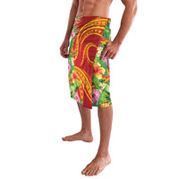 Polynesian Tribal Flower Tattoo Lavalava Special Vermilion Vibe LT9 - Polynesian Pride