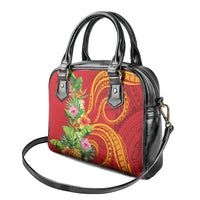 Polynesian Tribal Flower Tattoo Shoulder Handbag Special Vermilion Vibe LT9 - Polynesian Pride