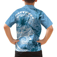 Polynesian Hibiscus Flower Tribal Hawaiian Shirt Blue Color LT9 - Polynesian Pride