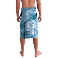 Polynesian Hibiscus Flower Tribal Lavalava Blue Color LT9 - Polynesian Pride