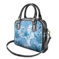 Polynesian Hibiscus Flower Tribal Shoulder Handbag Blue Color LT9 - Polynesian Pride