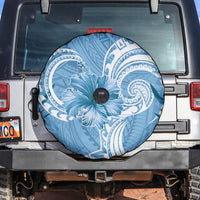 Polynesian Hibiscus Flower Tribal Spare Tire Cover Blue Color LT9 Blue - Polynesian Pride