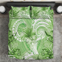 Polynesian Hibiscus Flower Tribal Bedding Set Lime Green Color LT9 Lime Green - Polynesian Pride