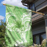 Polynesian Hibiscus Flower Tribal Garden Flag Lime Green Color LT9 - Polynesian Pride