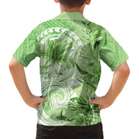 Polynesian Hibiscus Flower Tribal Hawaiian Shirt Lime Green Color LT9 - Polynesian Pride