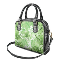 Polynesian Hibiscus Flower Tribal Shoulder Handbag Lime Green Color LT9 - Polynesian Pride