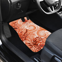 Polynesian Hibiscus Flower Tribal Car Mats Peach Color LT9 - Polynesian Pride