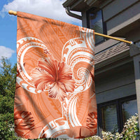 Polynesian Hibiscus Flower Tribal Garden Flag Peach Color LT9 - Polynesian Pride