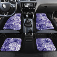 Polynesian Hibiscus Flower Tribal Car Mats Violet Color LT9 Set 4pcs Violet - Polynesian Pride