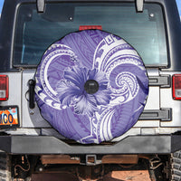 Polynesian Hibiscus Flower Tribal Spare Tire Cover Violet Color LT9 Violet - Polynesian Pride