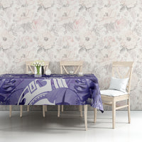 Polynesian Hibiscus Flower Tribal Tablecloth Violet Color LT9 - Polynesian Pride