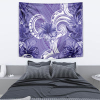 Polynesian Hibiscus Flower Tribal Tapestry Violet Color LT9 - Polynesian Pride