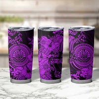 Purple Polynesian Tahiti Island Tumbler Cup The Wave of Water