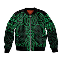 Kakariki Maori Ta Moko Poutama Art Bomber Jacket