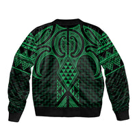 Kakariki Maori Ta Moko Poutama Art Bomber Jacket