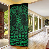 Kakariki Maori Ta Moko Poutama Art Door Cover - Polynesian Pride