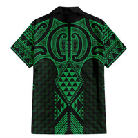 Kakariki Maori Ta Moko Poutama Art Family Matching Mermaid Dress and Hawaiian Shirt