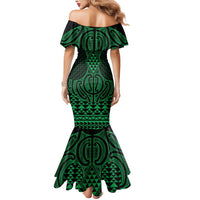 Kakariki Maori Ta Moko Poutama Art Mermaid Dress
