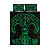 Kakariki Maori Ta Moko Poutama Art Quilt Bed Set