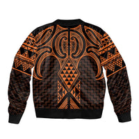 Karaka Maori Ta Moko Poutama Art Bomber Jacket