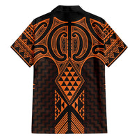 Karaka Maori Ta Moko Poutama Art Family Matching Tank Maxi Dress and Hawaiian Shirt