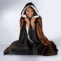 Karaka Maori Ta Moko Poutama Art Hooded Blanket LT9 - Polynesian Pride