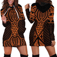 Karaka Maori Ta Moko Poutama Art Hoodie Dress