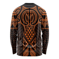 Karaka Maori Ta Moko Poutama Art Long Sleeve Shirt LT9 - Polynesian Pride