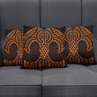 Karaka Maori Ta Moko Poutama Art Pillow Cover - Polynesian Pride