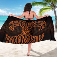 Karaka Maori Ta Moko Poutama Art Sarong