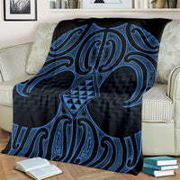 Kikorangi Maori Ta Moko Poutama Art Blanket LT9 - Polynesian Pride
