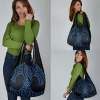 Kikorangi Maori Ta Moko Poutama Art Grocery Bag LT9 - Polynesian Pride