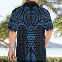Kikorangi Maori Ta Moko Poutama Art Hawaiian Shirt LT9 - Polynesian Pride