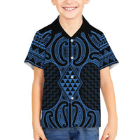 Kikorangi Maori Ta Moko Poutama Art Hawaiian Shirt LT9 - Polynesian Pride