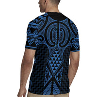 Kikorangi Maori Ta Moko Poutama Art Rugby Jersey