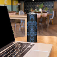 Kikorangi Maori Ta Moko Poutama Art Skinny Tumbler